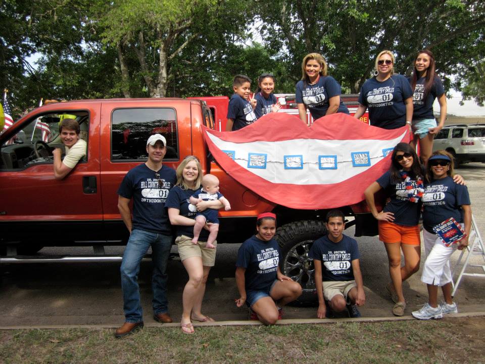Comfort 4th of July Parade Hill Country Smiles Orthodontics